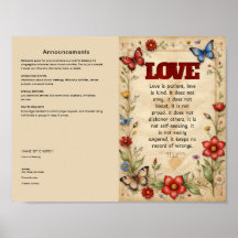 Redigera, hämta kyrkbulletin