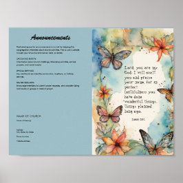 Redigera, hämta Poster för kyrkbulletin