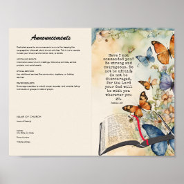 Redigera, hämta Poster för kyrkbulletin