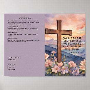 Redigera, Ladda ner kyrkobulletinplanscher Poster