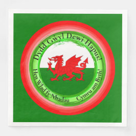 Redigera Matchande Walesdrake St Davids dag Pappersservett