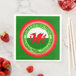Redigera Matchande Walesdrake St Davids dag Pappersservett