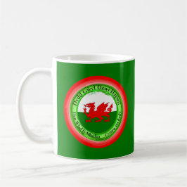 Redigera matchande Welsh Dragon St David's Day Kaffemugg