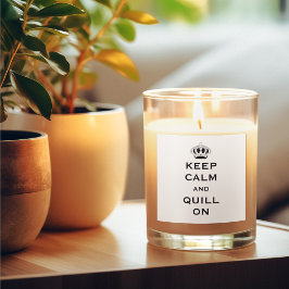 Redigera QUILL - Lugn för Behålla med Anpassningsb Fyrkantigt Klistermärke