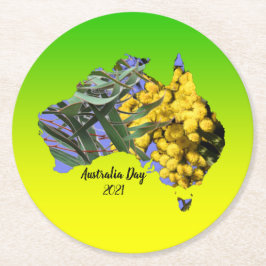 Redigera text Australiens daggstävling Löv Underlägg Papper Rund