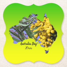 Redigera text Australiens dagstidning Gum Löv Watt Underlägg Papper