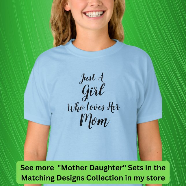 Redigera text Bara en flicka som Kärlek, Mamma Gir T Shirt (Skapare uppladdad)