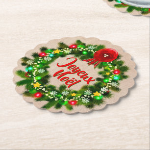Redigera text Joyeux Noël Underlägg Papper
