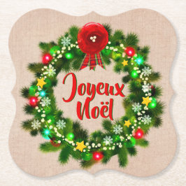 Redigera text Joyeux Noël Underlägg Papper
