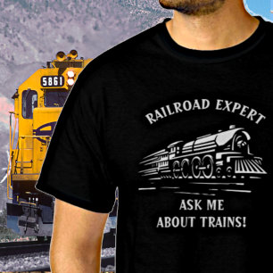 Redigera text, lägg till Namn järnvägars expertfrå T Shirt
