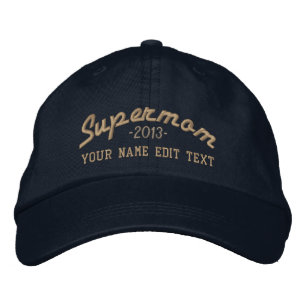 Redigera text och ÅR Toppen MAMMA Broderad Keps