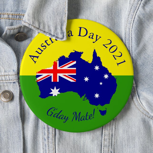 Redigera text som matchar Australien Dag 6 (150 mm Knapp (In Situ)