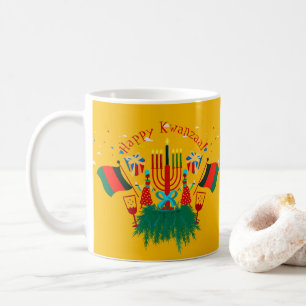 Redigera textmatchning med Kwanzaa Party Kaffemugg