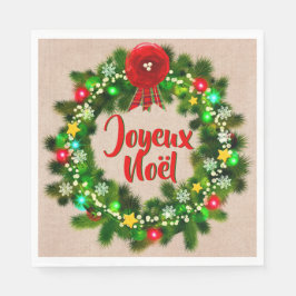 Redigera textservice de bord joyeux noël luncheon pappersservett
