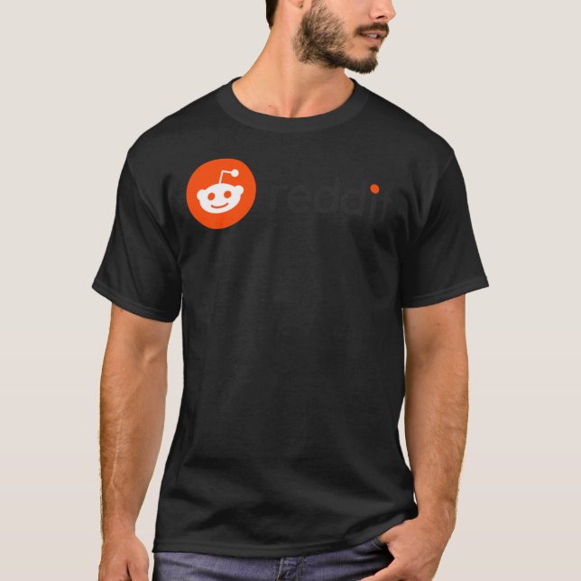 ♥ Redigera Vågrät Logotyp Classic T-Shirt (Framsida)