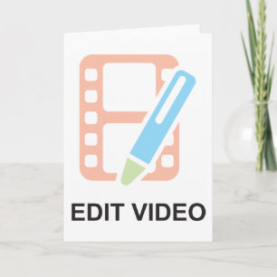 Redigera videohälsningskort kort