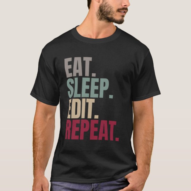 Redigera viloläge Upprepa T Shirt (Framsida)
