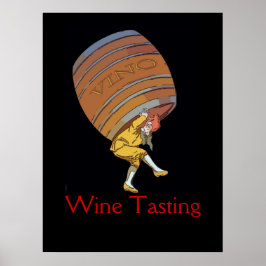Redigera Vino Vin Barrel Poster