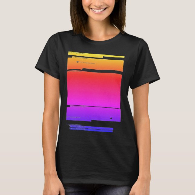 Redigerad Mueller rapport estetiska Chillwave T Shirt (Framsida)
