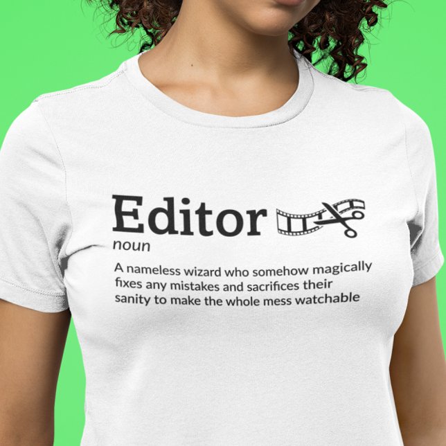Redigerardefinitionsljus läge - filmmakare t shirt (Skapare uppladdad)