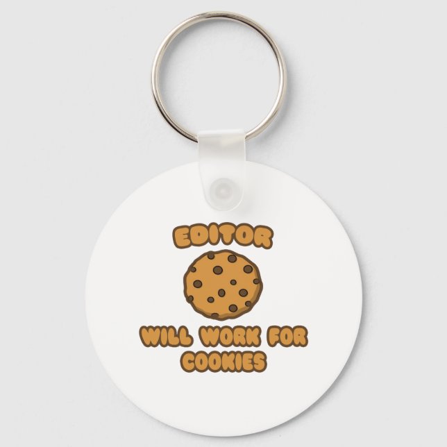 Redigerare.. Kommer att arbeta för cookies Nyckelring (Framsida)
