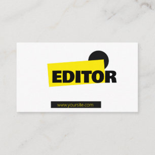 Redigerare, språkredigerare, Bok Magazine Publishe Visitkort