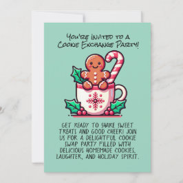 Redigerbar Anpassningsbar för jul-cookie Exchange  Inbjudningar