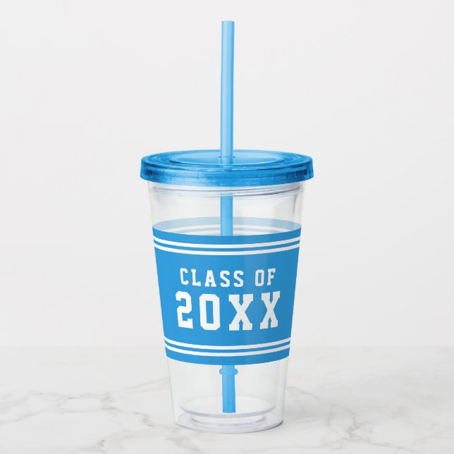 Redigerbar årsklass för Färg-varsitetsklass Take Away Mugg (Framsida)