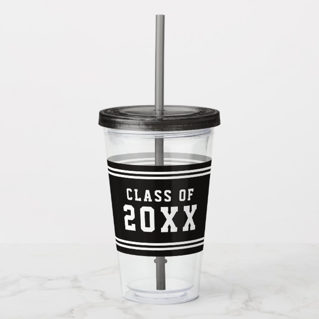 Redigerbar årsklass för Färg-varsitetsklass Take Away Mugg (Framsida)