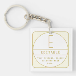 Redigerbar återmodern designmall Guld & vit