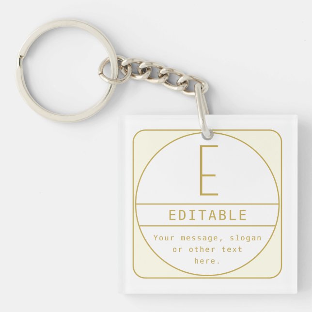 Redigerbar återmodern designmall Guld & vit (Framsidan)