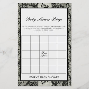 Redigerbar Baby Bingo Bebis Shower-spel UTSKRIVEN