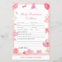 Redigerbar Baby-förutsägelse och råd - babyvisning