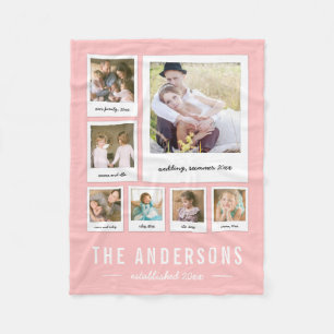 Redigerbar bakgrund i Färg för omedelbar fotokolla Fleecefilt