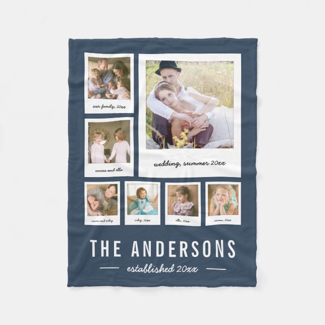 Redigerbar bakgrund i Färg för snabbfotosamling Fleecefilt (Framsidan)