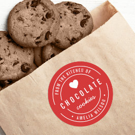 Redigerbar bakgrundsfärg Från köket hos Runt Klistermärke