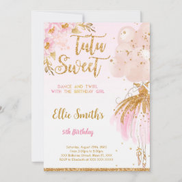 Redigerbar Ballerina Inbjudan
