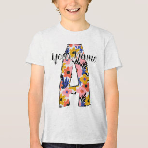 redigerbar bild Alphabet brev A-personlig T Shirt