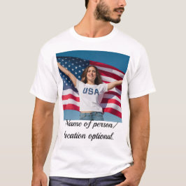 Redigerbar bild T-Shirt med personlig konstbild