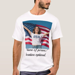 Redigerbar bild T-Shirt med personlig konstbild