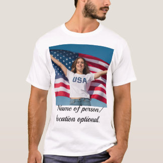 Redigerbar bild T-Shirt med personlig konstbild