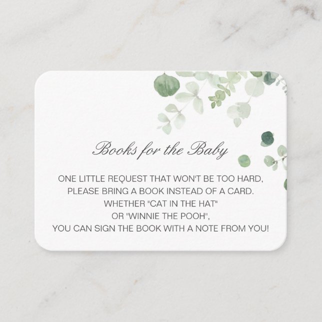 Redigerbar Bokar för Baby-inmatningskort Tilläggskort (Framsida)