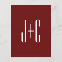 Redigerbar Burgundy Red Background & White Text