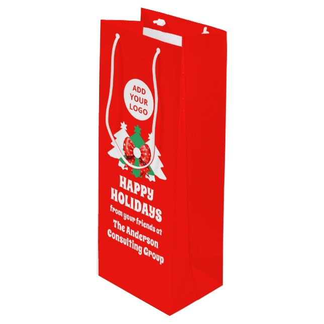 Redigerbar Business Logotyp Glad helg Corporation (Framsidan Vinklad)