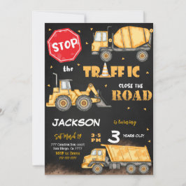 Redigerbar Bygg-inbjudan på födelsedag Inbjudningar