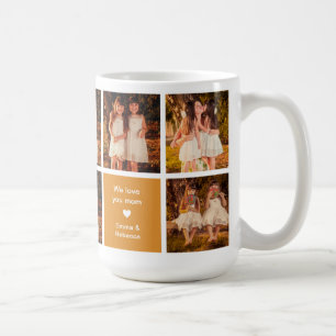 Redigerbar citattecken 8 Foton Mors dag Orange Mug Kaffemugg