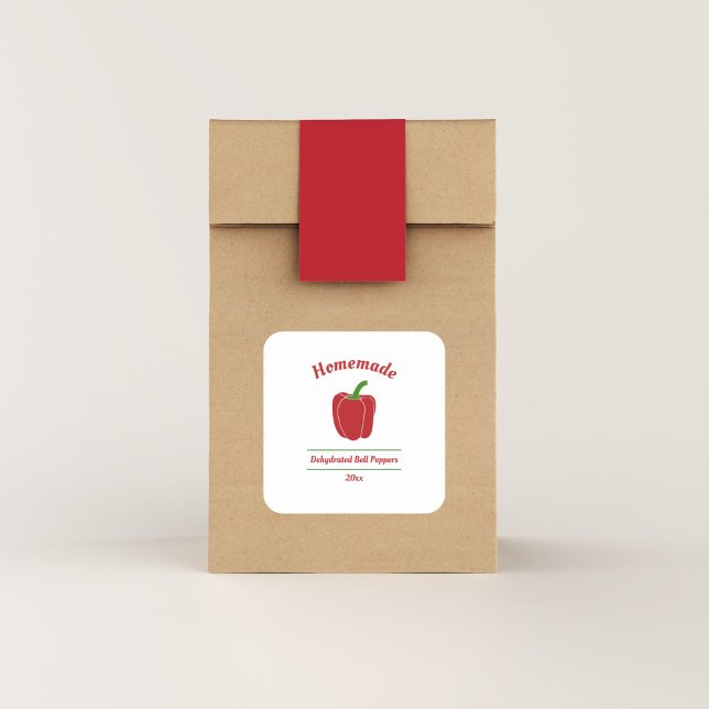 Redigerbar dehydratiserad etikett för skalpaprika (Dehydrated Bell Peppers Label Sticker)