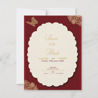 Redigerbar elegant inbjudan