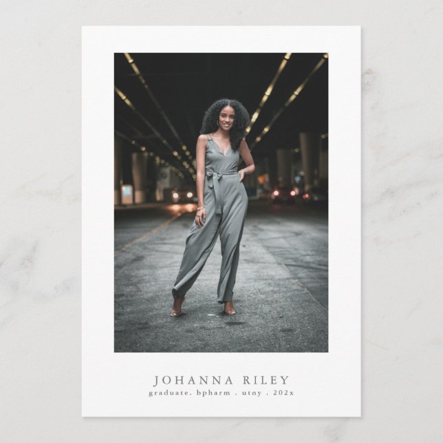 Redigerbar Elegant Text Foto Universiteten Student Meddelande (Framsida)