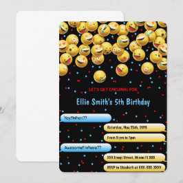 Redigerbar Emoji-inbjudan Inbjudningar